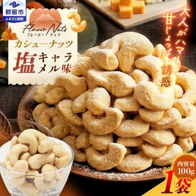 ふるさと納税 都留市 フレーバーナッツ(カシュー塩キャラメル)　100g×1パック