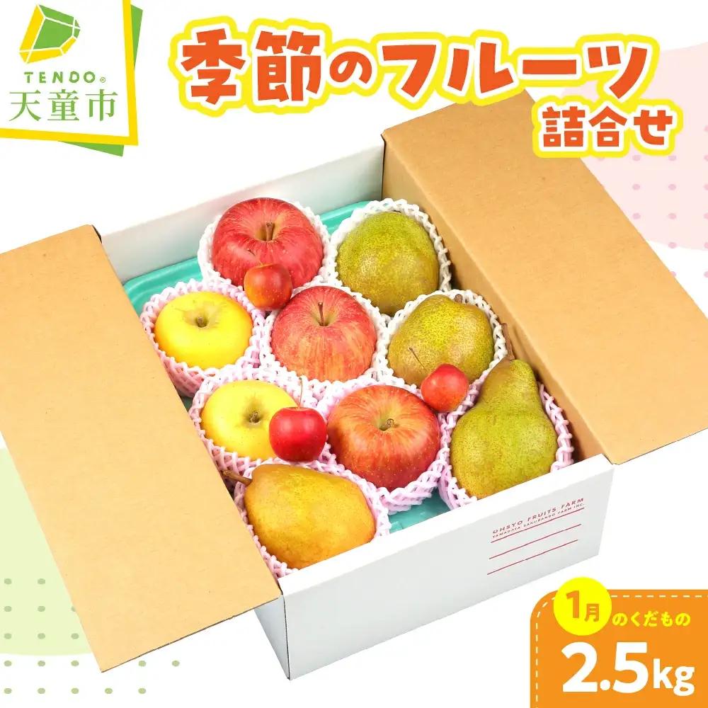 季節 の フルーツ 詰合せ 1月分 2.5kg 果物 山形 フルーツ
