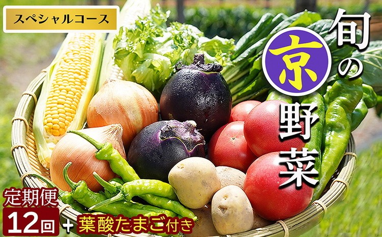 
                  野菜定期便 12回 葉酸たまご付 7~10種類 旬の京野菜 スペシャルコース 詰め合わせ 季節 旬 野菜 やさい 野菜便 国産 国産野菜 新鮮 おまかせ 産地直送 春野菜 夏野菜 秋野菜 冬野菜 葉物 果菜 根菜 カット野菜 京都府産 亀岡市産 京丹波町産 季節の野菜 九条ネギ なす 唐辛子 サラダ トマト 京水菜 壬生菜 聖護院大根 聖護院かぶら 里いも つるむらさき 送料無料 京都府 亀岡市
                