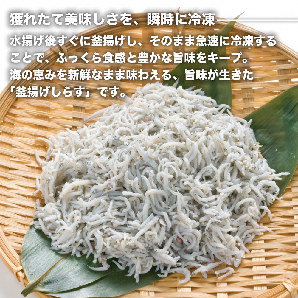 淡路島シラスの釜揚げ 100ｇ8袋入り（800ｇ）　　[釜揚げしらす 釜揚げシラス しらす 釜揚げしらす]_イメージ3