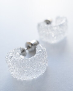 HARIO ピアス「トゥインクル」シリーズ［HAA-TW-P］_EB10｜耐熱 ガラス アクセサリー ハリオ ランプワークファクトリー 職人 繊細 フォーマル カジュアル きれいめ おしゃれ 20代 