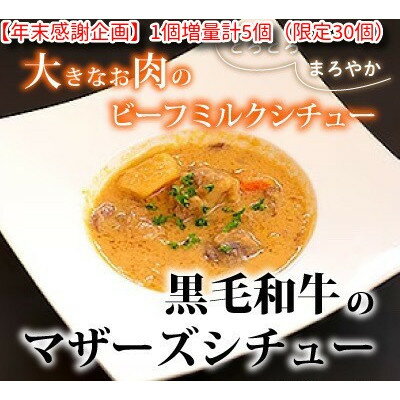 【ふるさと納税】【年末感謝企画】【幸牛】黒毛和牛のマザーズシチュー　200g×4個+1個　計5個(限定30個)【1692798】