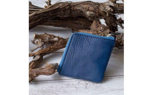 本革 藍染め 10°(じゅうど）コインケース