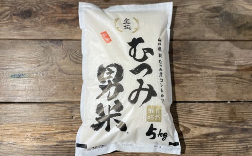 自然栽培 むつみ男米 玄米 10kg　｜HG000580