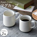 【波佐見焼】【Fysm Color】Fマット アイボリー マグカップ 2個セット【福田陶器店】