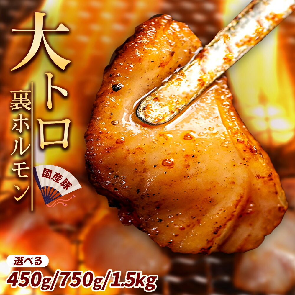 【ふるさと納税】豚ホルモン 大トロ キクアブラ 450g 750g メガ盛り1.5kg ホルモン キクアブラ ホルモン焼き 大トロホルモン 国産 ホルモン 国産ホルモン 冷凍 みそ にんにく 味付き 味漬け肉 味付けホルモン