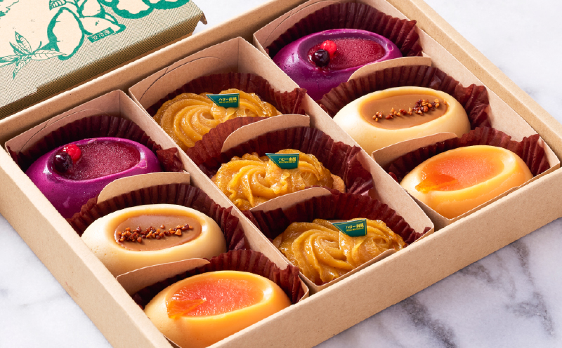 カラー芋ケーキセット