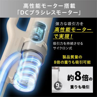 ふるさと納税 角田市 充電式サイクロンスティッククリーナー マジカリーナ SCD-123P-HC(グレージュ) |  | 03
