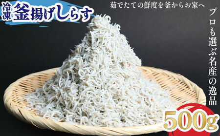 釜揚げ しらす 500g 冷凍 鮮度 産地直送 しらす丼 海鮮 海鮮丼 魚介 魚