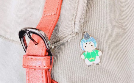 No.106 みづまろくん「ピンバッジ」