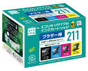 【ふるさと納税】エコリカ【ブラザー用】 LC211-4PK互換リサイクルインク 4色パック（型番：ECI-BR211-4P）