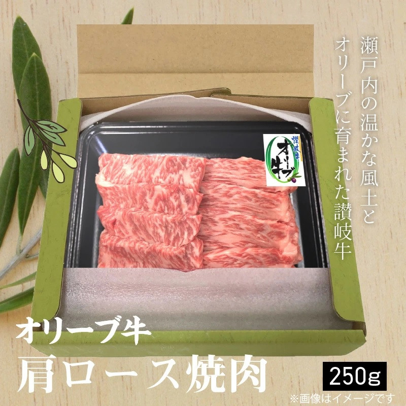 
            【ふるさと納税】香川県産黒毛和牛オリーブ牛肩ロース焼肉250ｇ  秋 旬
          