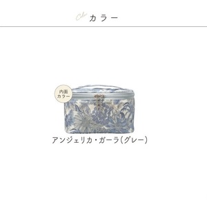 スリムバニティポーチ アンジェリカ・ガーラ グレー 大容量_OS007-0015