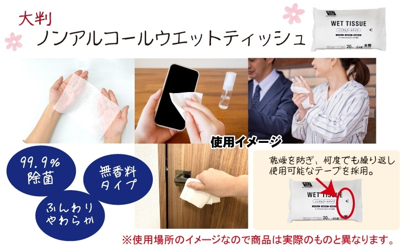 大判ウエットティッシュ（ノンアルコールタイプ）20枚入り×4個＆新生児から使える赤ちゃんおしりふき 80枚入×5個〈KA-165M〉