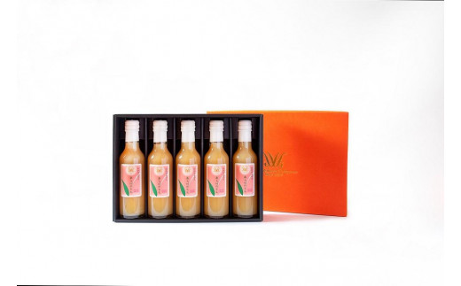 
あら川の桃　60%果汁入りドリンク２００ml×５本入り　ギフトセット
