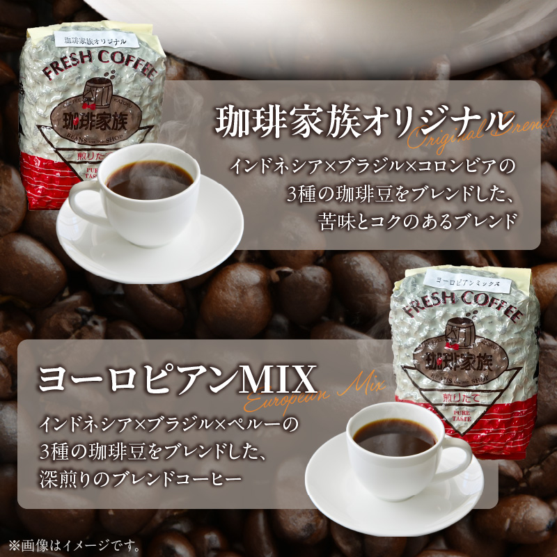 【飲み比べセット】ホット専用 コーヒー豆400g（200g×2種） ～お家で楽しむ自家焙煎の香り高いコーヒー～ H163-029