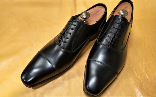【LV431 ブラック】25.5cm トレンドを意識したビジネスシューズ ストレートチップ