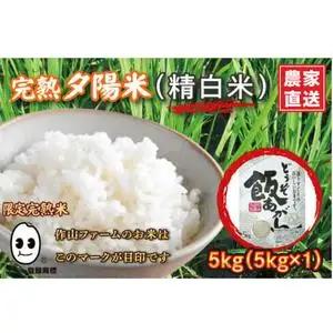 【生産者応援】 完熟夕陽米 (精白米) 20kg (5kg×4) ひとめぼれ 特別栽培米 令和7年産 生産農家直送 (CP039)