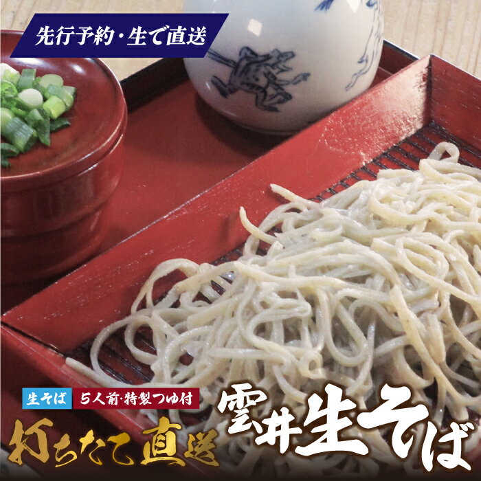 【ふるさと納税】新そば 雲井生そば 5人前 特製つゆ付 打ちたて直送