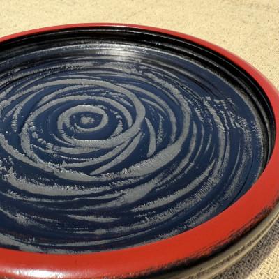 ふるさと納税 香川県 【香川漆器】21cm浅菓子鉢　象谷渕朱 |  | 01