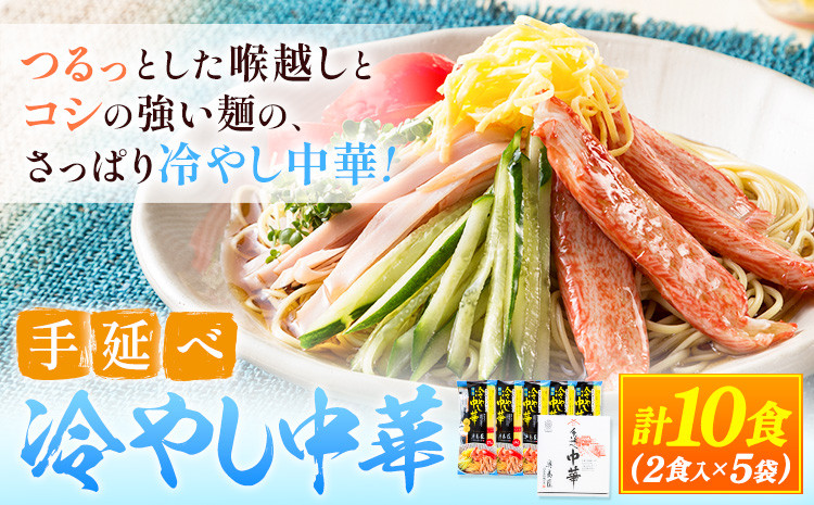 
            中華麺 冷やし中華 冷麺 細麺 国産 手延べ冷やし中華 タレ付き 1袋300g ( 麺 180g スープ 60g×2 ) 2食入 × 5袋 計10食 奥島屋 株式会社奥島創麺巧房《30日以内に出荷予定(土日祝除く)》岡山県 浅口市 送料無料 st-p
          