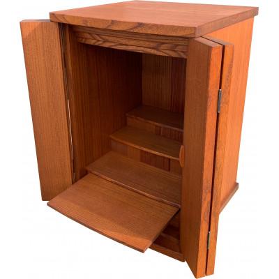 ふるさと納税 岸和田市 総桐無垢オイル仕上げ仏壇【ライトオーク色】(幅380×高さ545)小さな上置き現代家具調ぶつだん厨子 |  | 02