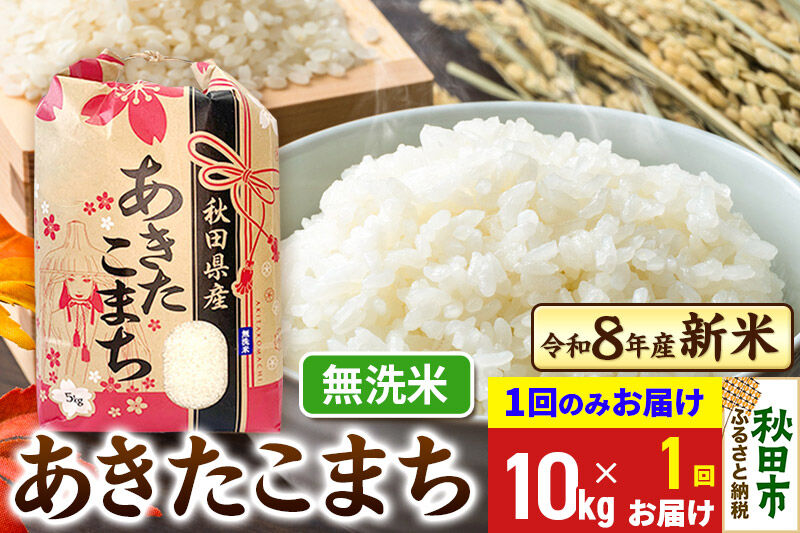 《令和8年産》あきたこまち 一等米 10kg(5kg×2袋) 【1回のみお届け】【無洗米】秋田県産 こまちライン [秋田 お米 米どころ あきたこまち こまちライン]