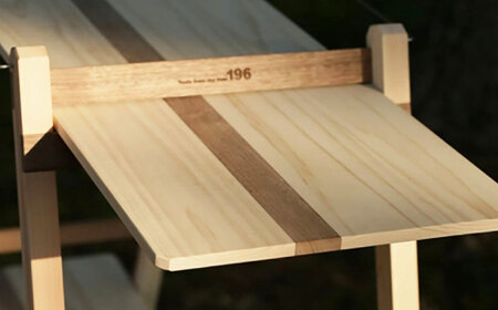 ひのきのキャンプ用ダブルラック / アウトドア アウトドアグッズ キャンプ ラック 棚 ひのき ウォールナット 人気 おすすめ 【196｜ひのきのキャンプ用品】[ATBG005]