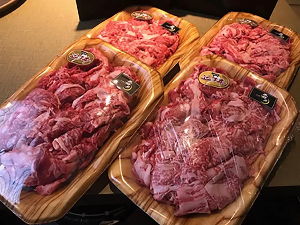近江牛 切り落とし 2kg ( 500g × 4パック ) 【AC11W】 近江牛 小分け 便利 牛肉 牛丼