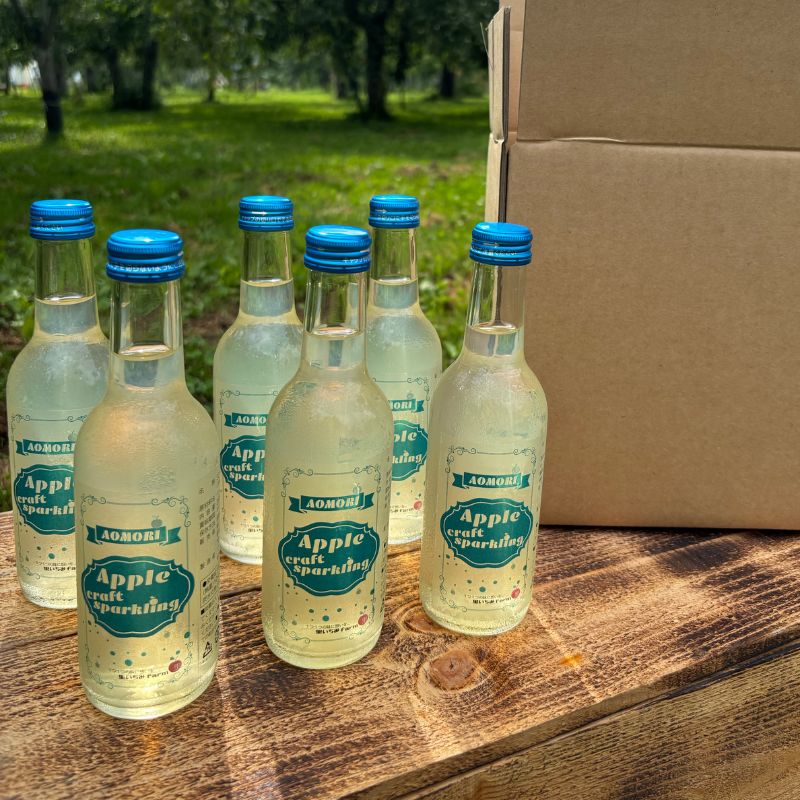 【ふるさと納税】アップルクラフトスパークリング 1箱 250ml×6本【配達不可：沖縄県・離島】