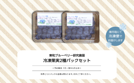 東京農工大学名誉教授「横山　正」ブランドのブルーベリー冷凍果実2パックセット（品種おまかせ）【東和ブルーベリー研究農園】