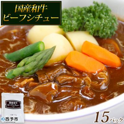 ふるさと納税 西予市 <国産和牛ビーフシチュー 15パック>レトルト シチュー カレー 防災 福真