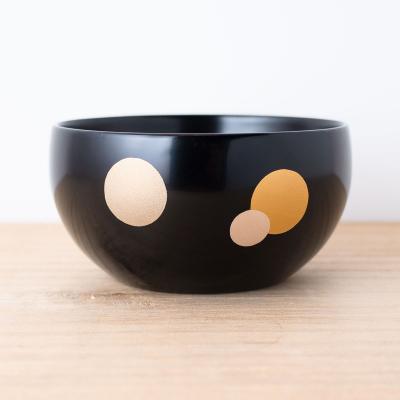 ふるさと納税 湯沢市 小鉢 ( 水玉 ) 黒 《 川連漆器 》 / 伝統的工芸品[L9202] |  | 03