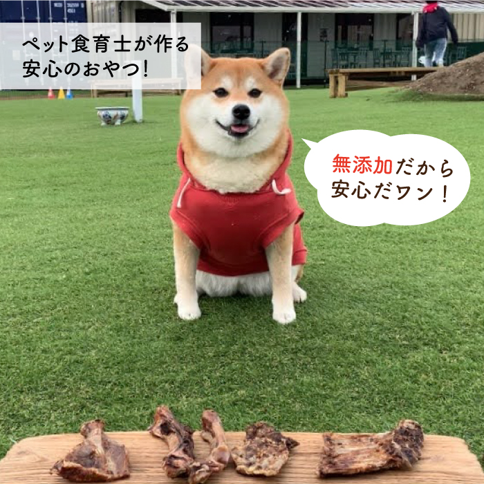中型犬向け☆天然いのししのスモーク骨ガム4本【わんこin食堂】 [FCG054]
