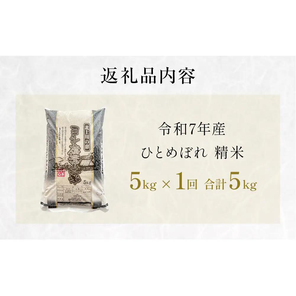 米 令和7年産 ひとめぼれ 精米 5kg 単品 こめ コメ お米 ご飯 白米 ヒトメボレ