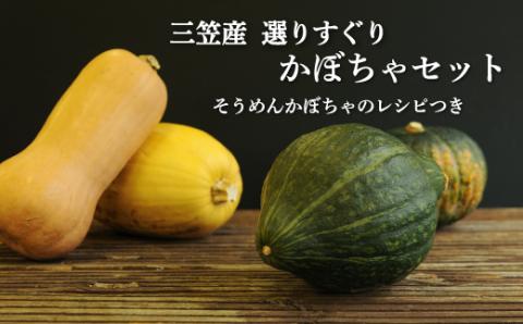 《令和6年分》数量限定！三笠市産 選りすぐり かぼちゃセット(配送時期：10月上旬～11月末頃)ト【01145】