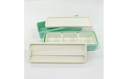 
            大阪府立大学（当時）×スケーター株式会社コラボ商品　栄養バランス弁当箱 900ml　パウダーパステル グリーン／SSLW9B_536403 奈良県 奈良市 なら 7-209
          