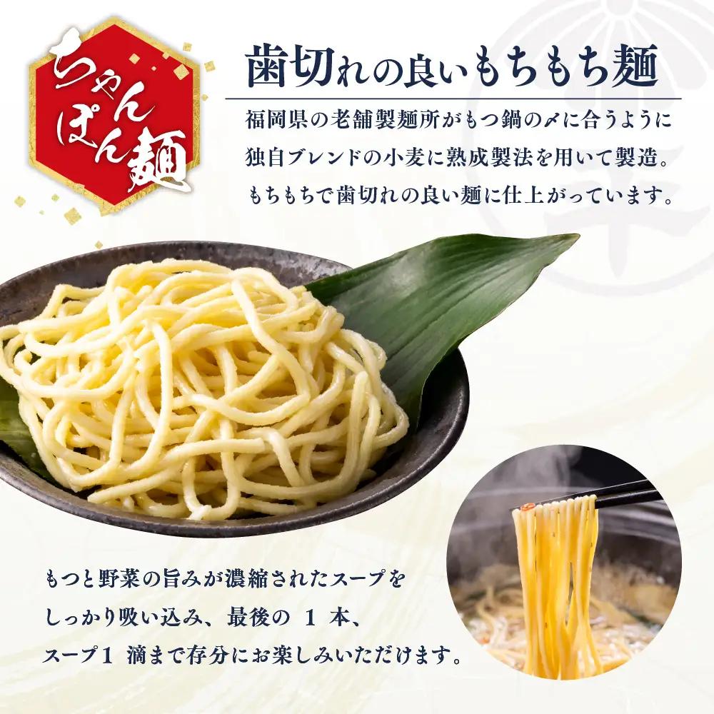 博多菊ひら 厳選国産若牛 もつ鍋 食べ比べセット【九州醤油味、こく味噌味 各2人前】【BS005】