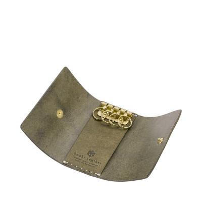 ふるさと納税 豊岡市 豊岡財布 haaki Leatherキーケース HLC501 グリージオ |  | 02