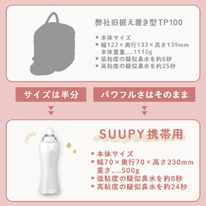 【最短翌日発送！】電動鼻吸い器 SUUPY（ACアダプターセット）