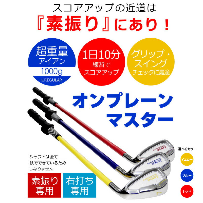 【ふるさと納税】【右打ち用】LAROUGE （ラルージュ）オンプレーンマスター練習器 - 重さとグリップを選べる素振り用アイアン【 ゴルフ アイアン 練習用 素振り スコアアップ グリップ 選べる 重さ スイング LAROUGE 送料無料】