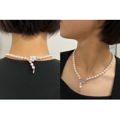 ふるさと納税 島原市 高級真珠 マグネットネックレス・イヤリングセット(7.5-8.0mm)BF188 |  | 01