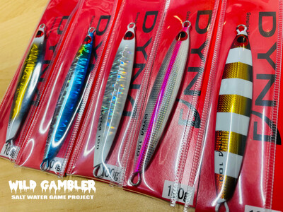 ルアー ダイナ ジグ 5本セット カラー・サイズお任せ【 左右非対称形状 ジグ 釣り用品 釣り具 釣具 釣り アウトドア フィッシング ルアーセット 根魚 鯛 太刀魚 青物 WILD GAMBLER 