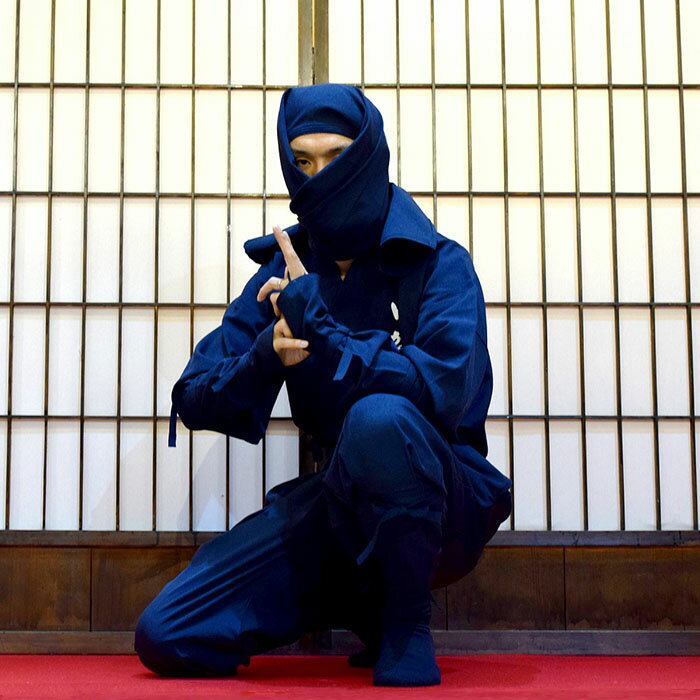 【ふるさと納税】甲賀流忍者衣装 紺 長袖 | 甲賀市 忍者体験 衣装 長袖 紺色 伝統文化 観光 人気 おすすめ コスプレ 体験型 観光資源 歴史 衣装 忍者服 和装 イベント 着用 お取り寄せ 通販 送料無料 ふるさと納税