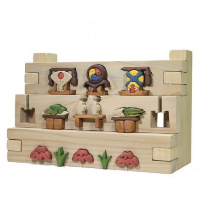 ふるさと納税 河内長野市 五月人形三段飾り　知育玩具 木製パズル |  | 02