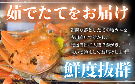 【先行予約】【冷蔵】越前がに 訳あり 足折れ 大 1.0kg以上（茹で前）×3杯【2025年3月上旬以降順次発送予定】 [m21-x008_03]