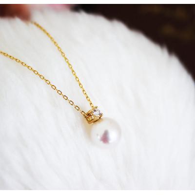 ふるさと納税 志摩市 志摩産 アコヤ真珠【大珠8ミリ 高品質】ネックレス(K18YG) |  | 01