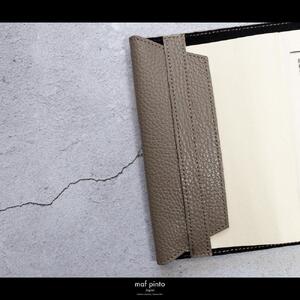 maf pinto (マフ ピント) レザーブックカバー 四六判サイズ ADRIA LINE トープ 本革 日本製