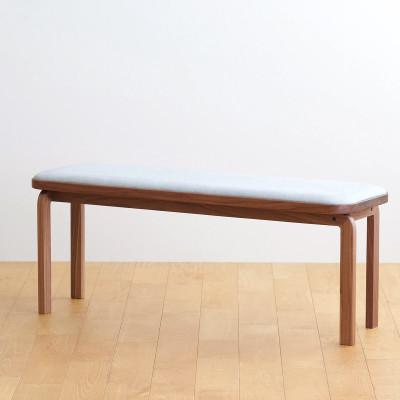 ふるさと納税 府中市 府中市の家具　コッコベンチ　ウォールナット材/生地:ラムース(ライトグレー)(組み立て式)