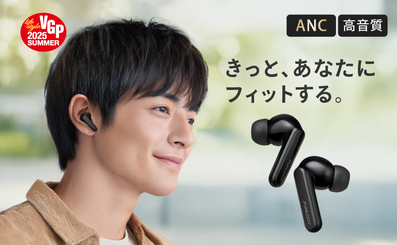 FUNLOGY Earbuds / 完全ワイヤレスイヤホン　ブラック　音楽 イヤホン ワイヤレス 急速充電 軽量 低遅延 IPX5防水 防汗 通勤 通学 千葉県 千葉市